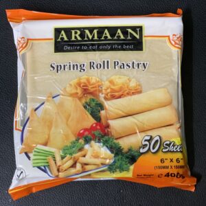 ARMAAN 50 SHEETS 6 SPRING ROLL PASTRY 6 X400G