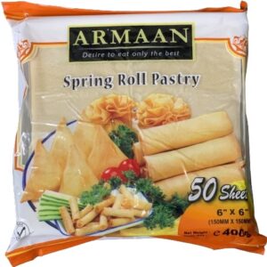 ARMAAN 50 SHEETS 6 SPRING ROLL PASTRY 6X400G