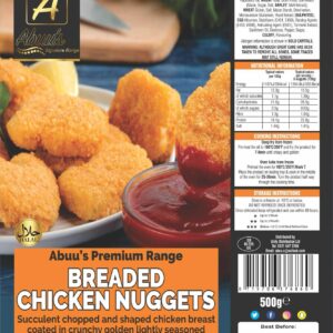 Abuu's Breaded Chicken Nuggets 12x500g