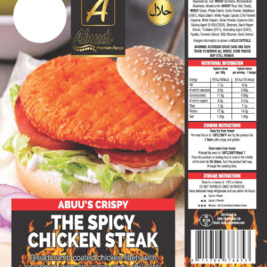 Abuu's Crispy Spicy Chicken Steak 600g x 12pks