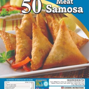 Abuu's Meat Samosa 50pcs x 6pkts