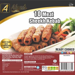 Abuu's Meat Sheekh Kebab 10pcs x 15pkts