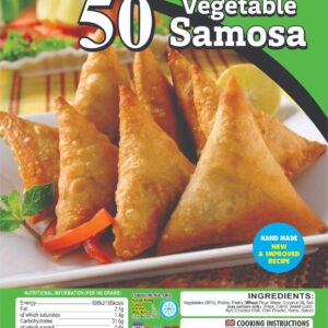 Abuu's Vegetable Samosa 50pcs x 6pkts