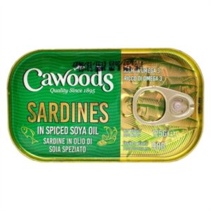 CAWOODS SARDINES IN SPICED SOYA OIL 50X125G