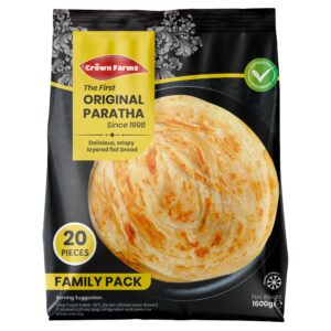Crown Farms Family Plain Paratha 20pcs 6x1600G