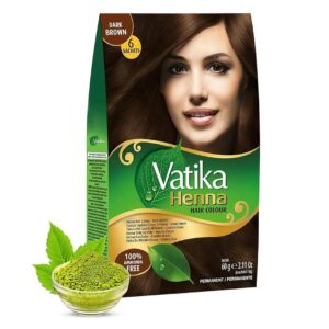 DABUR VAT HENNA HAIR COL DRK BRN 60GX6