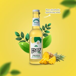 Freez Mix Sparkling Pineapple Coconut Flavour Drink 4x6x275ml
