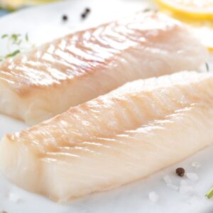 HADDOCK SKINLESS BONELESS LOINS 7-8OZ 20% Glaze 1X4.5KG