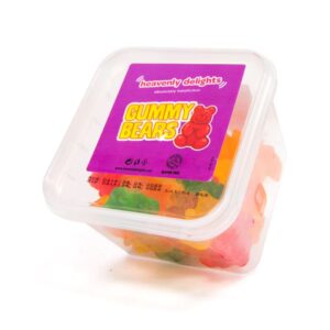 Heavenly Delights Gummy Bears 12x140g  (Tubs)
