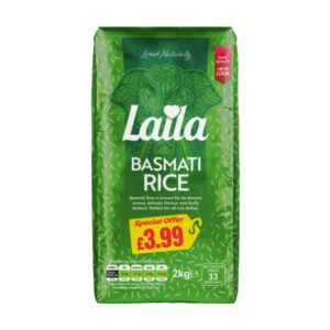 Laila Basmati Rice (Brick Pack) 6x2KG PM ?3.99 Print