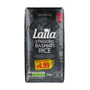 Laila Xtra Long Grain Rice 6x2kg PM £4.99 Print