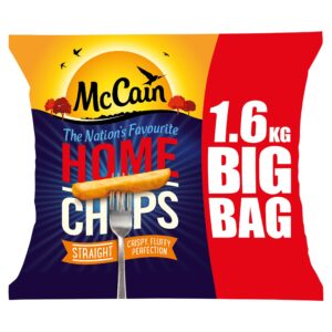 Mccains Home Chips Straight 8x1.6Kg