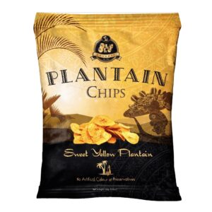 OLU OLU PLANTAIN CHIPS SWEET YELLOW 24X60G