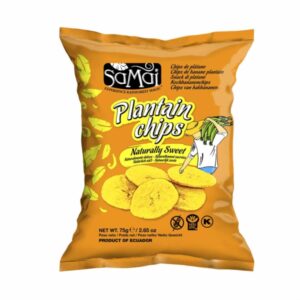 SAMAI PLANTAIN CHIPS SWEET 6x75G