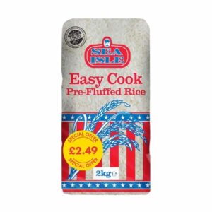 Sea Isle Easy Cook Rice (Brick Pack) 6x2KG PM £2.49 S