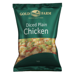 GOLD FARM DICED PLAIN CHICKEN 5X1KG