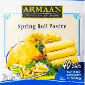 Armaan 40 Sheets 8.5Inc Spring Roll Pastry 20x550g