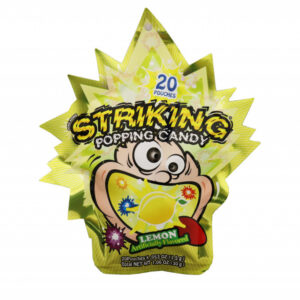 STRIKING POPPING CANDY 30X12 LEMON