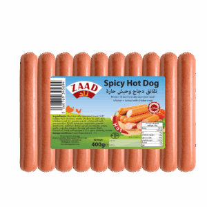 ZAAD CHICKEN SPICY HOTDOG12X400 PM1.99£