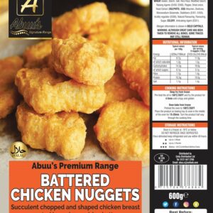 Abuu's Battered Chicken Nuggets 600g x 12