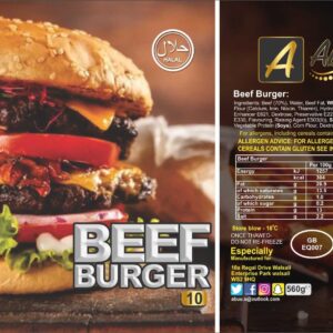 Abuu's Beef Burger 10 x 15pkts