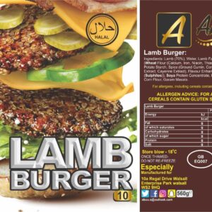 Abuu's Lamb Burgers 10 x 15pkts