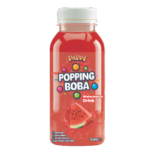 PAPPI WATERMELON BOBA TEA 15X350ML