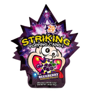 STRIKING POPPING CANDY 30X12 BLUBERRY
