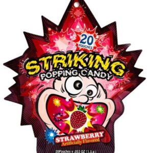 STRIKING POPPING CANDY (30X12)STRAWBERRY