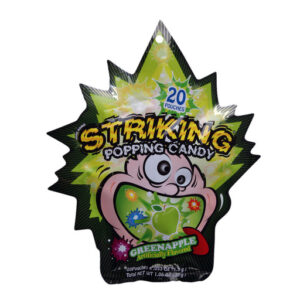 STRIKING POPPING CANDY 30X12 GREEN APPLE